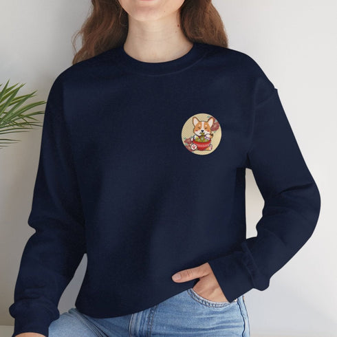 Corgi Sweatshirt for Women - Cute Kawaii Corgi Crew Sweatshirt
