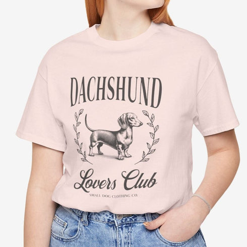 Dachshund T- Shirt for Women - Dachshund Lovers Club Shirt for Dachshund Lovers