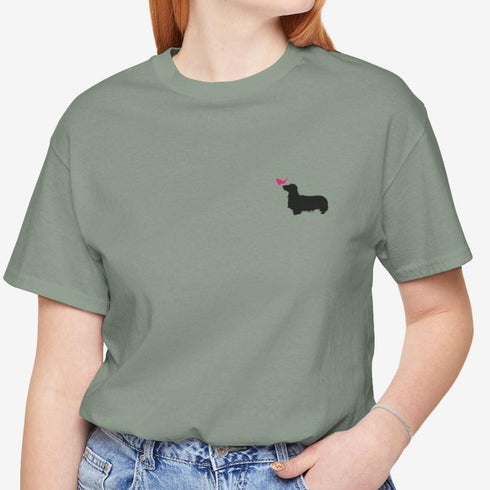 Longhaired Dachshund T- Shirt for Women