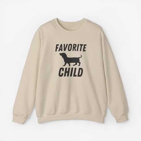 Dachshund Sweatshirt - Favorite Child - Funny Dachshund Sweatshirt