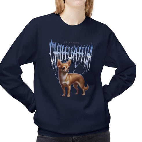 Metal Chihuahua Sweatshirt for Women - Funny Chihuahua Sweatshirt