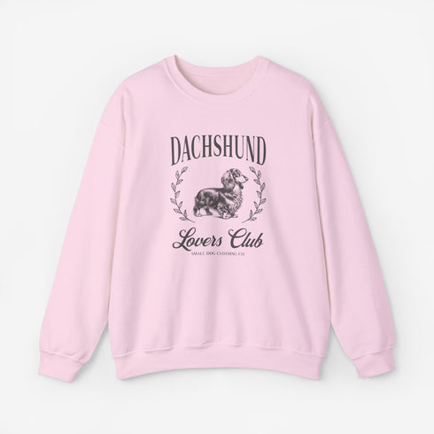 Longhaired Dachshund Sweatshirt for Women - Dachshund Crew Sweatshirt