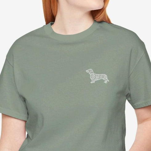Dachshund T- Shirt - Dachshund Shirt for Women - Dachshund Mandala Tee