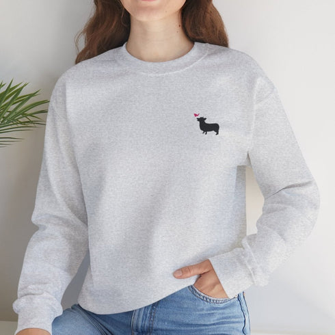 Corgi Sweatshirt for Women - Cute Corgi Crew Sweatshirt