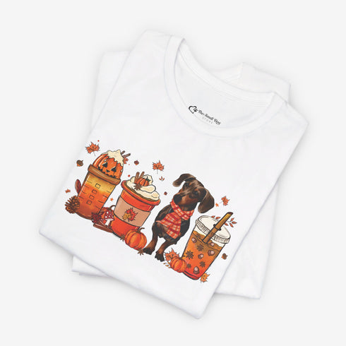 Dachshund T- Shirt for Women - Dachshund Autumn Shirt