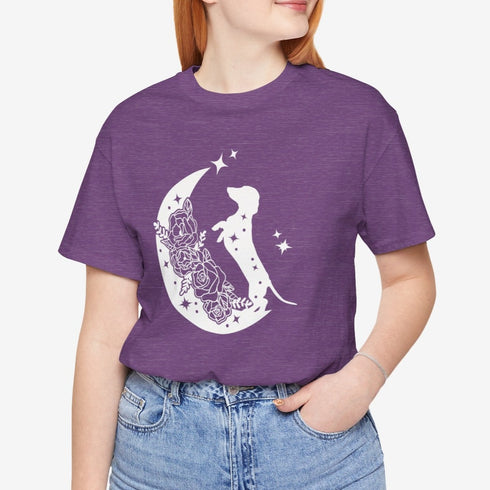 Cute Dachshund T-Shirt - Dachshund Moon Shirt