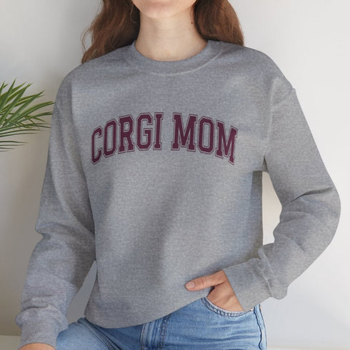 Corgi Sweatshirt for Women - Corgi Mom Crew Sweatshirt