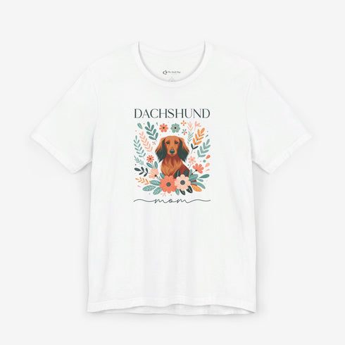 Dachshund T- Shirt for Women - Longhaired Dachshund Mom Shirt