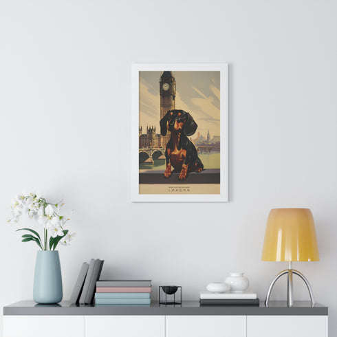 Dachshund Wall Art - Framed Poster - Dachshund Home Decor