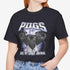 Pug Metal Shirt - Black Pug T- Shirt for Women