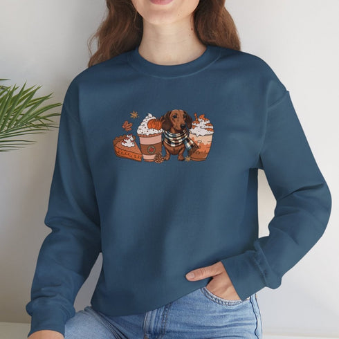 Dachshund Autumn Sweatshirt for Women - Wiener Dog Sweatshirt