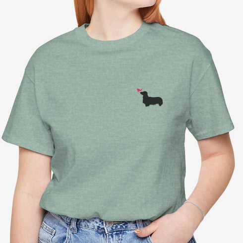 Longhaired Dachshund T- Shirt for Women
