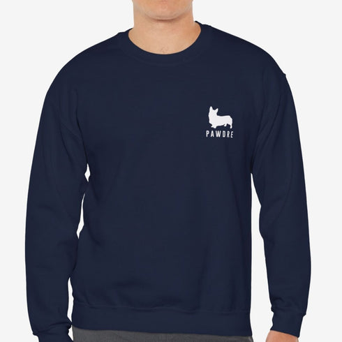 Funny Corgi Sweatshirt for Men - Corgi Dad Crew Sweatshirt