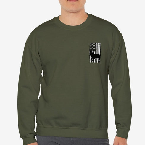 French Bulldog American Flag Sweatshirt for Men