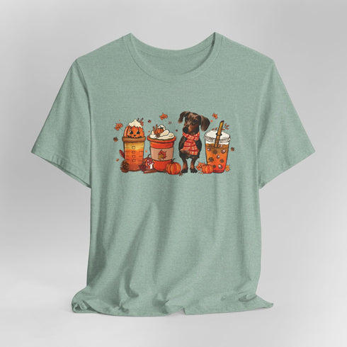Dachshund T- Shirt for Women - Dachshund Autumn Shirt