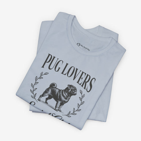 Black Pug Shirt for Women - Pug Lovers Club Tee