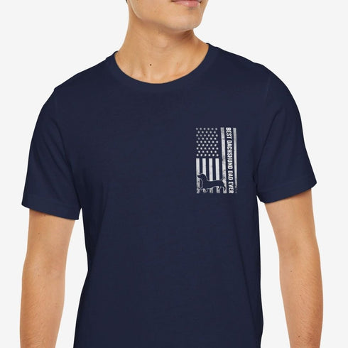 Dachshund Dad T- Shirt for Men - Best Dachshund Dad Tee for Men