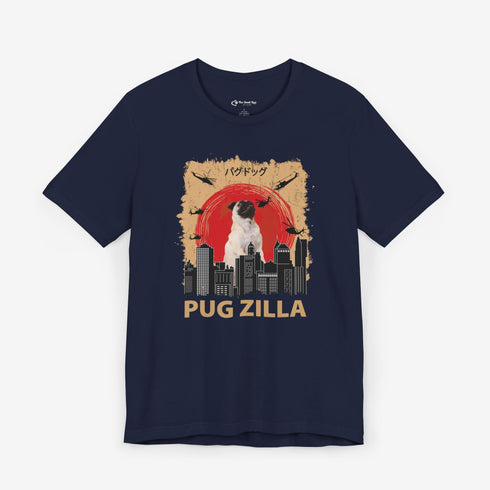 Pug Lover T-Shirt - Pugzilla Funny Pug Shirt for Women