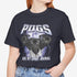 Pug Metal Shirt - Black Pug T- Shirt for Women