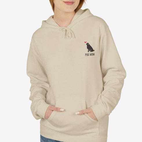Pug Mom Hoodie for Women