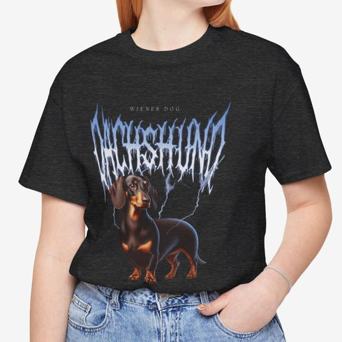 Dachshund Metal T- Shirt - Chocolate Dachshund Tee for Women