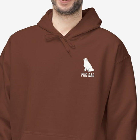 Pug Dad Hoodie for Men - Pug Dad Gift