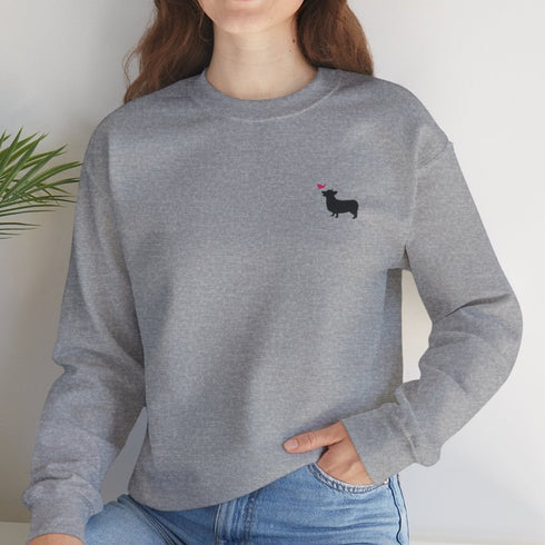 Corgi Sweatshirt for Women - Cute Corgi Crew Sweatshirt