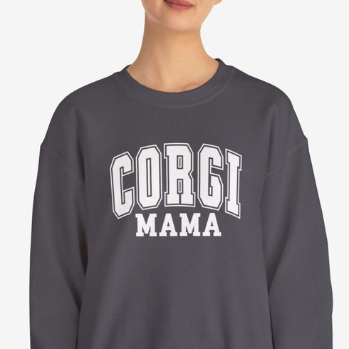 Corgi Sweatshirt for Women - Corgi Mom Crew Sweatshirt