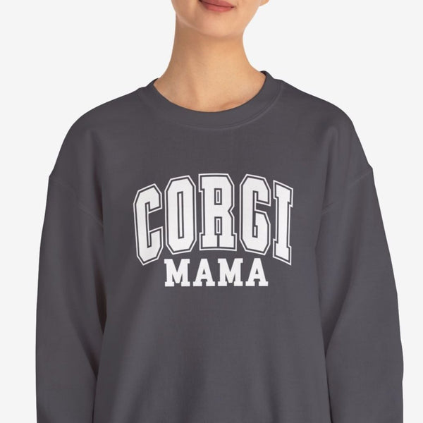 Corgi Sweatshirt for Women - Corgi Mom Crew Sweatshirt