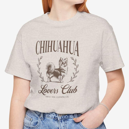 Longhaired Chihuahua Shirt for Women - Chihuahua Lovers Club Tee