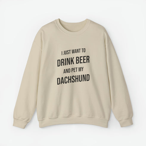 Dachshund Men's Sweatshirt - Dachshund Funny Sweatshirt - Dachshund Gift