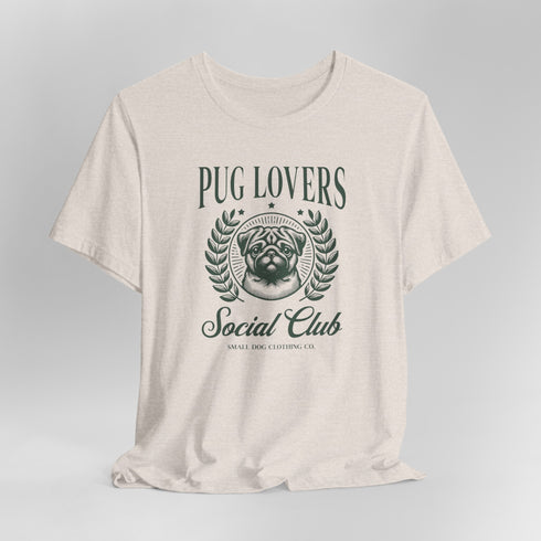 Pug T-Shirt - Pug Lovers Club - Pug Shirt for Women