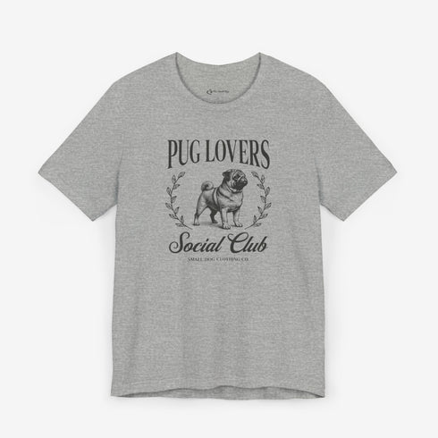Pug Shirt for Women - Pug Lovers Club Tee