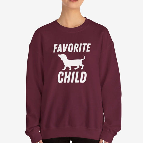 Dachshund Sweatshirt - Favorite Child - Funny Dachshund Sweatshirt