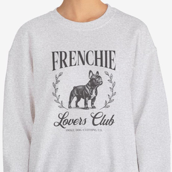 Black French Bulldog Sweatshirt for Women - Frenchie Lovers Club Sweatshirt