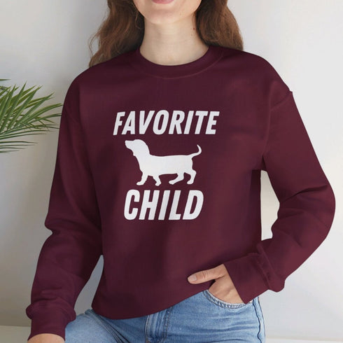 Dachshund Sweatshirt - Favorite Child - Funny Dachshund Sweatshirt