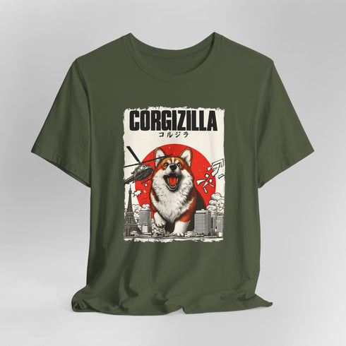 Corgi T-Shirt - Corgizilla Funny Corgi Shirt for Women