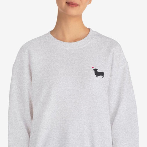 Corgi Sweatshirt for Women - Cute Corgi Crew Sweatshirt