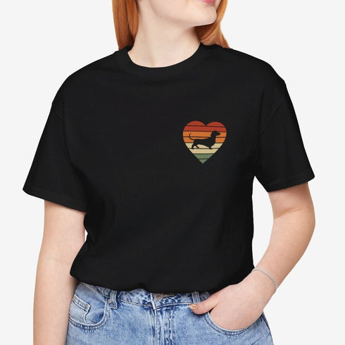 Dachshund Retro Shirt for Women - Dachshund Love Tee