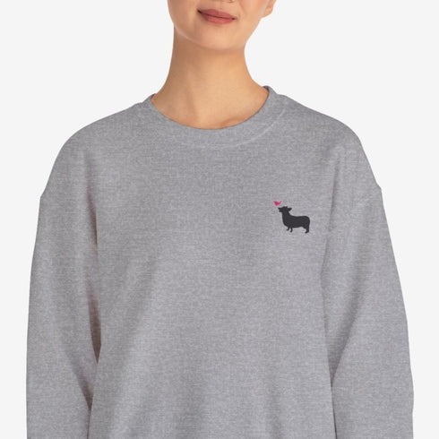 Corgi Sweatshirt for Women - Cute Corgi Crew Sweatshirt