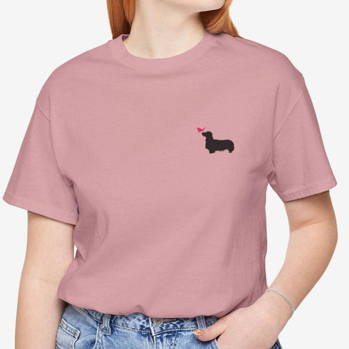 Longhaired Dachshund T- Shirt for Women