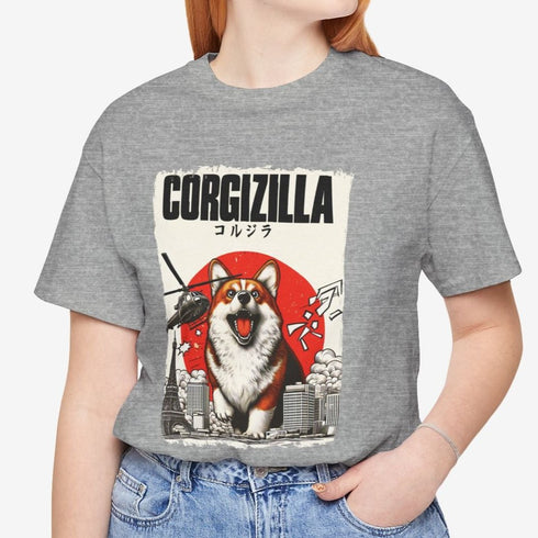Corgi T-Shirt - Corgizilla Funny Corgi Shirt for Women