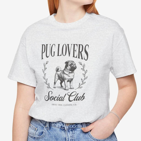 Pug Shirt for Women - Pug Lovers Club Tee