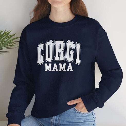 Corgi Sweatshirt for Women - Corgi Mom Crew Sweatshirt