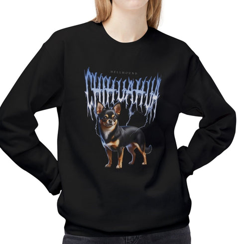 Metal Chihuahua Sweatshirt for Women - Funny Chihuahua Sweatshirt