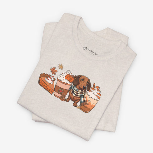 Dachshund Fall Tee - Dachshund Shirt for Women