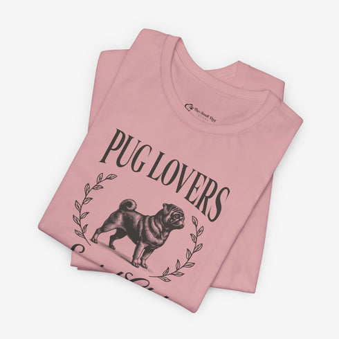 Black Pug Shirt for Women - Pug Lovers Club Tee