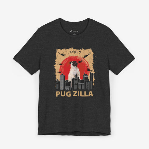 Pug Lover T-Shirt - Pugzilla Funny Pug Shirt for Women