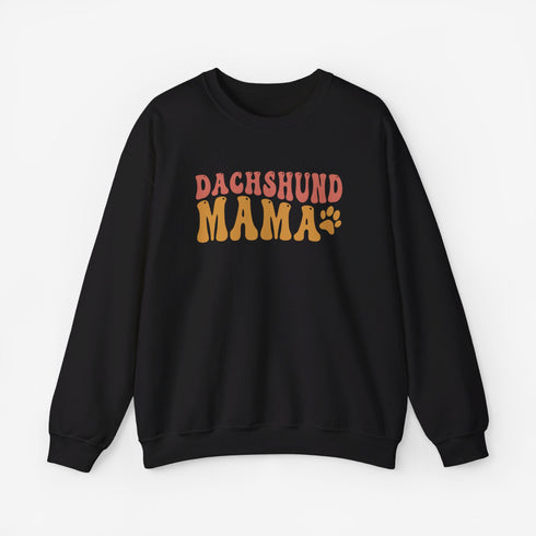 Dachshund Sweatshirt for Women - Dachshund Mom Crew Sweatshirt