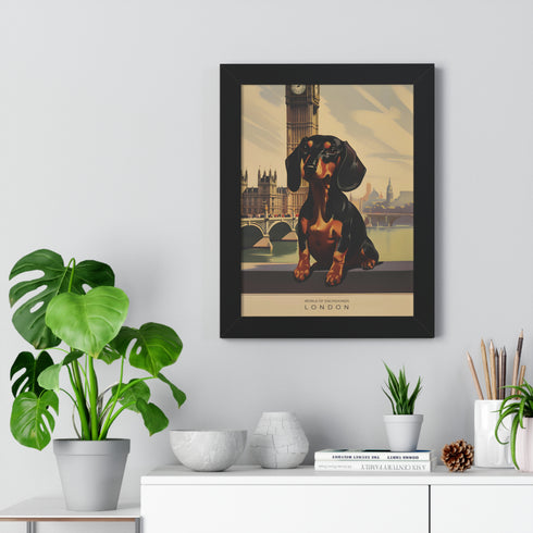 Dachshund Wall Art - Framed Poster - Dachshund Home Decor